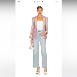 NWT Mother Denim Women's The Spinner Skimp High Waist Wide Leg Jeans